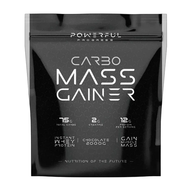 Гейнер Powerful Progress Carbo Mass Gainer 2 кг смак шоколад - Фото 1 Гейнер Powerful Progress Carbo Mass Gainer 2 кг смак шоколад - зображення 1