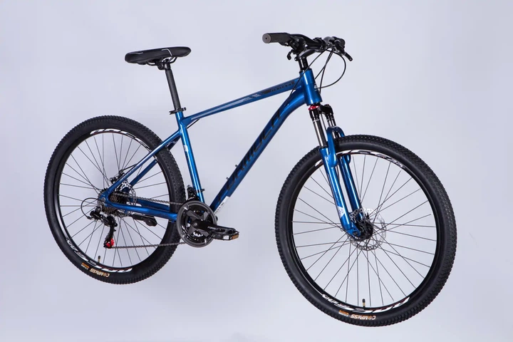 Велосипед гірський AL 27.5" Formula Motion DD FR 2026, рама 18" синiй з чорним (OPS-FR-27.5-302) - зображення 2