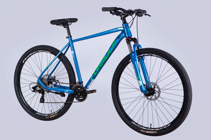 Велосипед горный AL 29" Formula Thor DD CS 2026, рама 21" синий с зеленым (OPS-FR-29-434) - изображение 2