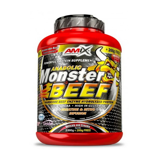 Протеин говяжий AMIX Beef Monster 90% шоколадный 2 кг - Фото 1 Протеин говяжий AMIX Beef Monster 90% шоколадный 2 кг - изображение 1