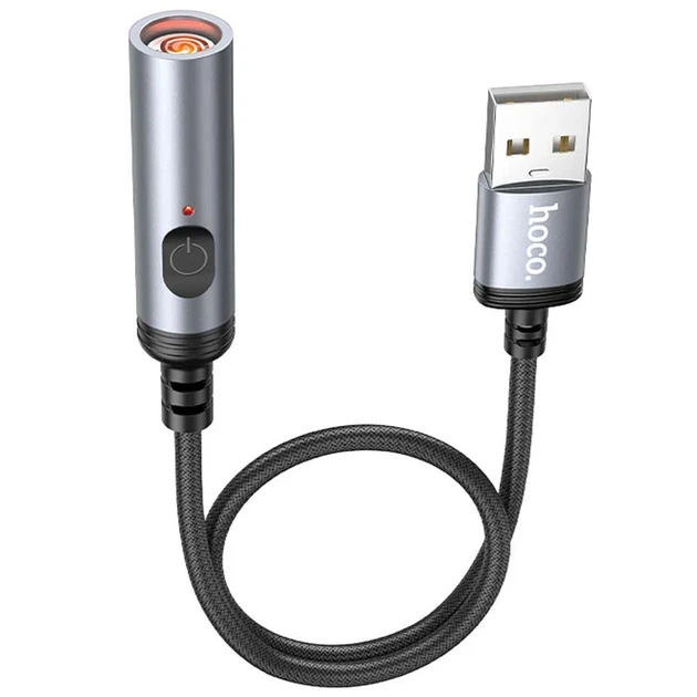 Портативный прикуриватель Hoco UA30 USB 30 см черный - Фото 1 Портативный прикуриватель Hoco UA30 USB 30 см черный - изображение 1