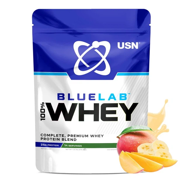 Протеиновая добавка USN Blue Lab 100% Whey тропический смузи 476 г - Фото 1 Протеиновая добавка USN Blue Lab 100% Whey тропический смузи 476 г - изображение 1