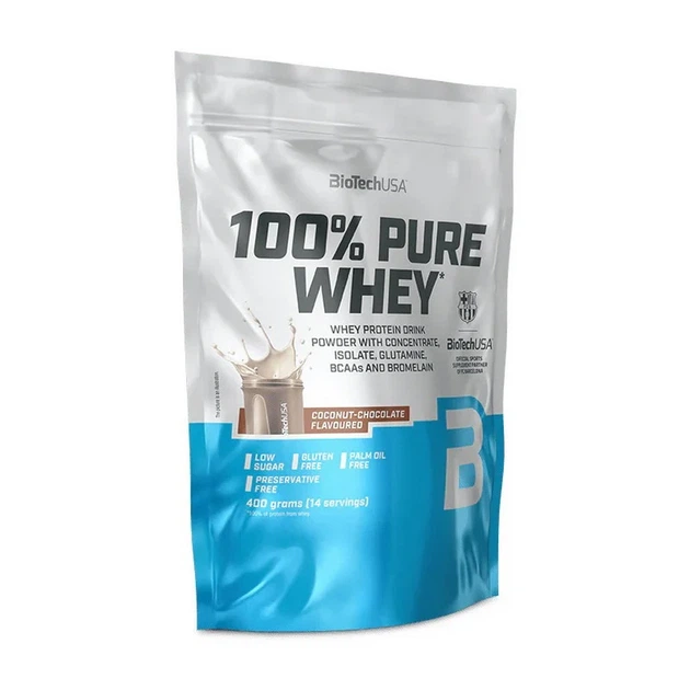 Протеин BioTech 100% Pure Whey кокос-шоколад для набора мышечной массы - Фото 1 Протеин BioTech 100% Pure Whey кокос-шоколад для набора мышечной массы - изображение 1