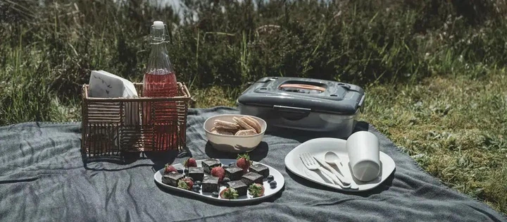 Набір для пікніка Easy Camp Picnic Box M - Фото 3 Набір для пікніка Easy Camp Picnic Box M - зображення 3