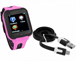 Детские умные часы с GPS Gidi G3 c камерой Pink - Фото 1 Детские умные часы с GPS Gidi G3 c камерой Pink - изображение 1