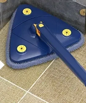 Трикутна швабра Multi Function з поворотом на 360° та телескопічною ручкою 1,5–2 м, Швабра для підлоги, стін, вікон і стелі - Фото 9 Трикутна швабра Multi Function з поворотом на 360° та телескопічною ручкою 1,5–2 м, Швабра для підлоги, стін, вікон і стелі - изображение 9