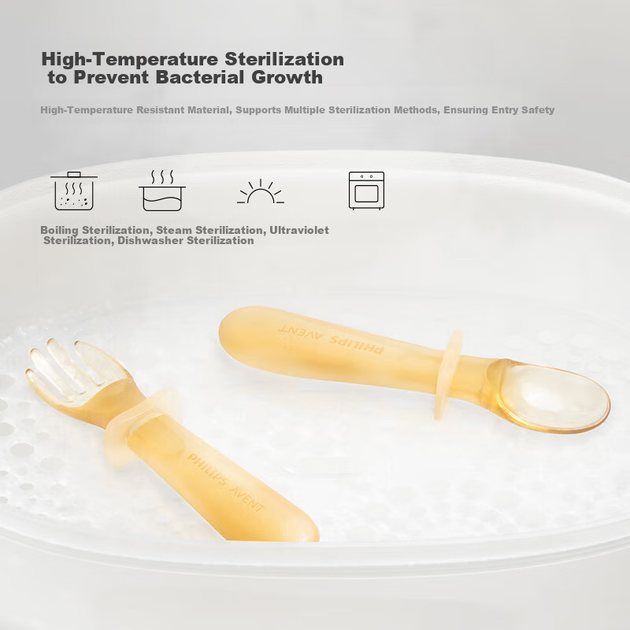 Набор Philips Avent ложка+вилка силикон детская - изображение 2