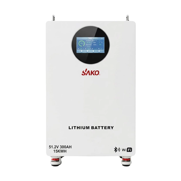 Комплект резервного живлення 6.2kW 15.36kWh: гібридний інвертор Sako SUNON V 6.5KVA/6200W/48V+120A MPPT і акумуляторна батарея 51.2V 300Ah Sako Li-Sun series SK-51.2V300Ah (42-00165-42-00246) - Фото 3 Комплект резервного живлення 6.2kW 15.36kWh: гібридний інвертор Sako SUNON V 6.5KVA/6200W/48V+120A MPPT і акумуляторна батарея 51.2V 300Ah Sako Li-Sun series SK-51.2V300Ah (42-00165-42-00246) - зображення 3