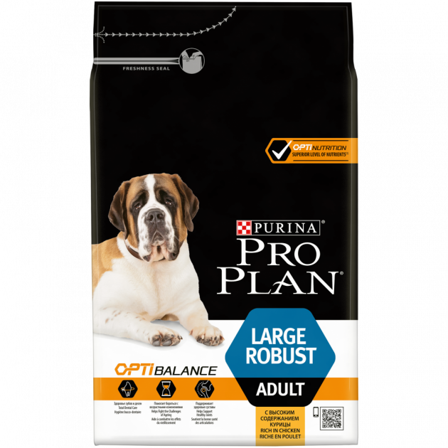 Сухий корм для собак великих порід Purina Pro Plan Large Robust Adult з куркою 14кг - Фото 2 Сухий корм для собак великих порід Purina Pro Plan Large Robust Adult з куркою 14кг - изображение 2