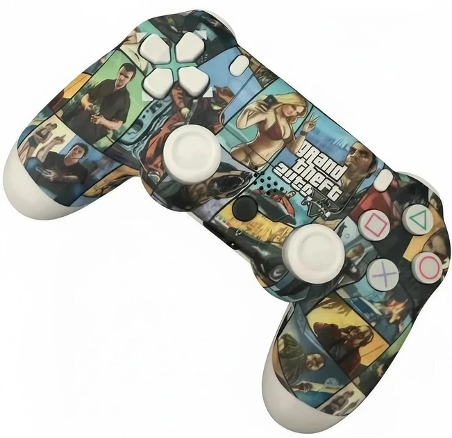 Игровой пульт RE для PlayStation 4 Doubleshock 4 V2 GTA 5, беспроводной Bluetooth геймпад PS4 - Фото 4 Игровой пульт RE для PlayStation 4 Doubleshock 4 V2 GTA 5, беспроводной Bluetooth геймпад PS4 - изображение 4