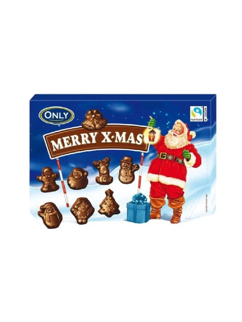 Новогодние шоколадные фигурки Only Merry X-Mas 100 г - Фото 1 Новогодние шоколадные фигурки Only Merry X-Mas 100 г - изображение 1