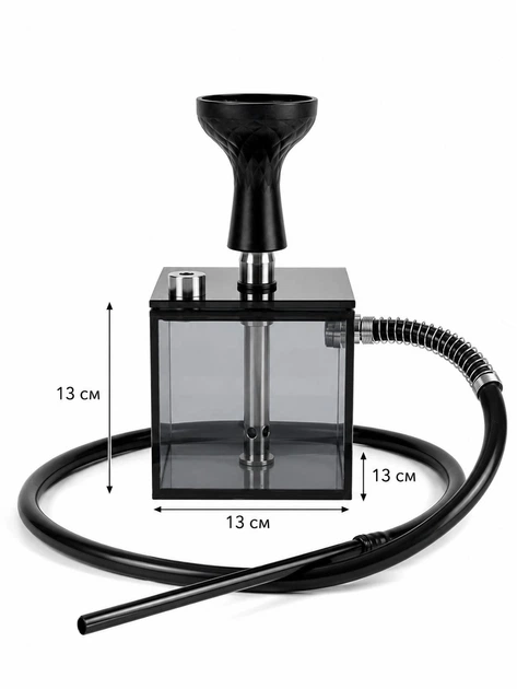 Кальян G-Cube Black Mini - Фото 2 Кальян G-Cube Black Mini - изображение 2