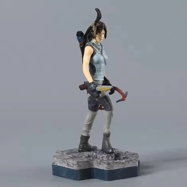 Фигурка Лара Крофт Tomb Raider коллекционная статуэтка высотой 11 см для фанатов игр и поклонников приключенческой тематики Расхитительница гробниц детализированный игровой мерч декоративный элемент для геймерского стола и полки - изображение 6