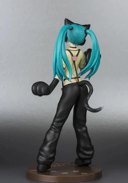 Фигурка Hatsune Miku Kitty Cat 23 см аниме коллекционная статуэтка для ценителей японской поп культуры и вокалоидов с оригинальным дизайном котика для интерьера и тематических полок фанатов серии Project DIVA детализированная модель - изображение 8