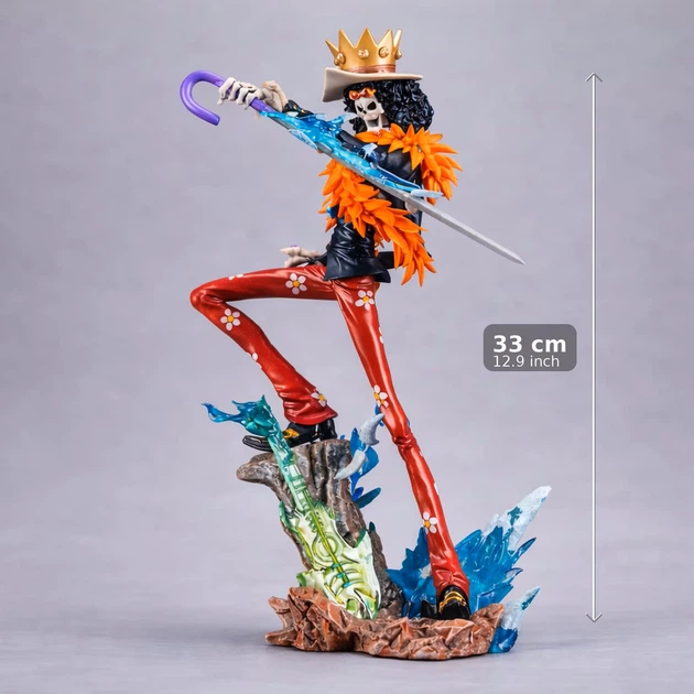 Коллекционная фигурка One Piece Брук 33 см PVC аниме статуэтка большая фигурка персонажа для фанатов манги детализированная модель для интерьера и рабочего стола высокая художественная ценность для истинных ценителей японской анимации One Piece - изображение 8