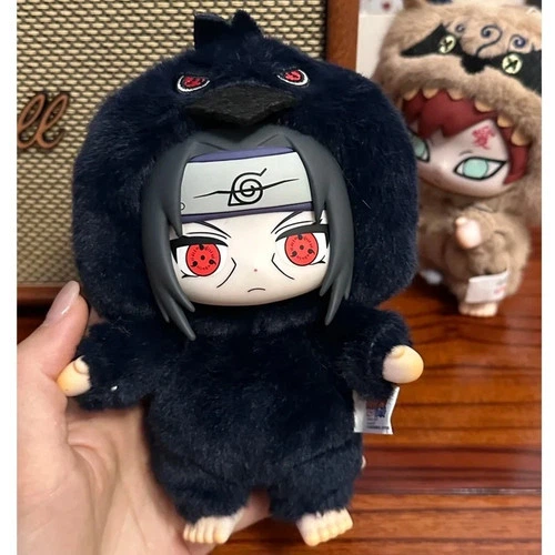 Мягкая игрушка Итачи Учиха в костюме Лабубу Naruto Labubu коллекционная плюшевая фигурка 17 см аниме мерч для фанатов японской культуры оригинальный подарочный сувенир для декорирования рабочего стола полки - изображение 2