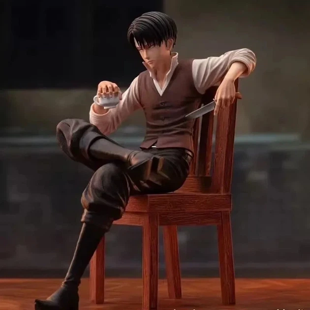 Фигурка Леви Аккерман Attack on Titan 19 см на стуле - Фото 5 Фигурка Леви Аккерман Attack on Titan 19 см на стуле - изображение 5