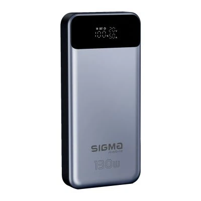 Батарея универсальная Sigma X-power SI30A7QLX 30000mAh, PD/130W, LED, cable 100w, silver (4827798479117) - Фото 3 Батарея универсальная Sigma X-power SI30A7QLX 30000mAh, PD/130W, LED, cable 100w, silver (4827798479117) - изображение 3