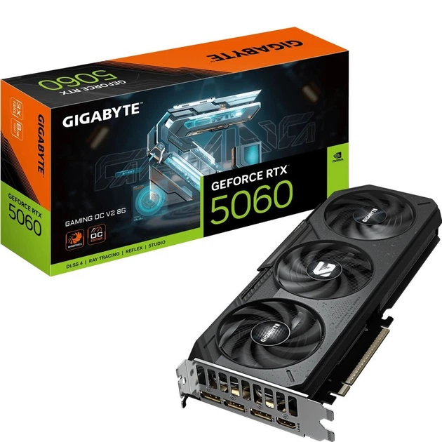 Видеокарта GF RTX 5060 8GB GDDR7 Gaming OC V2 Gigabyte (GV-N5060GAMING OCV2-8GD) - Фото 10 Видеокарта GF RTX 5060 8GB GDDR7 Gaming OC V2 Gigabyte (GV-N5060GAMING OCV2-8GD) - изображение 10