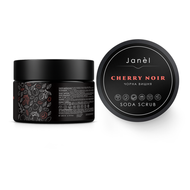 Содовый скраб Черная вишня Cherry Noir Janel 200 мл 4820290072473 - изображение 4