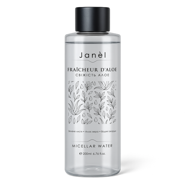 Мицеллярная вода Свежесть алоэ Fraîcheur d’Aloe Janel 200 мл 4820290073319 - Фото 1 Мицеллярная вода Свежесть алоэ Fraîcheur d’Aloe Janel 200 мл 4820290073319 - изображение 1