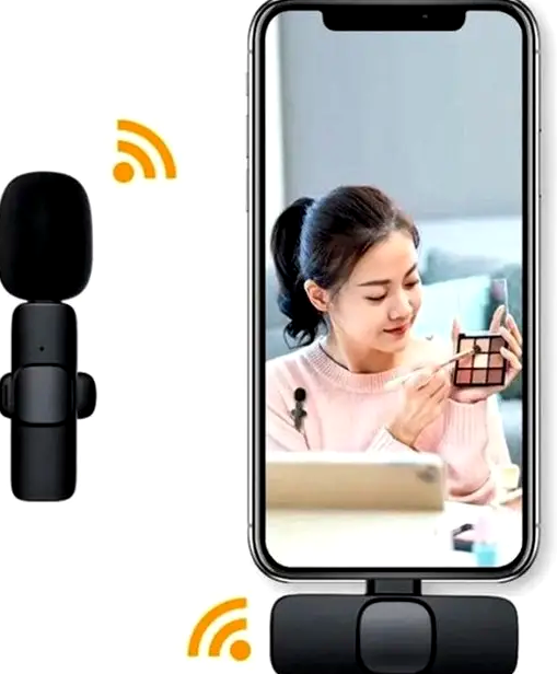 Микрофон K9 Black беспроводной петличный для записи звука на смартфоны и планшеты с шумоподавлением и дальностью 30 метров - изображение 3