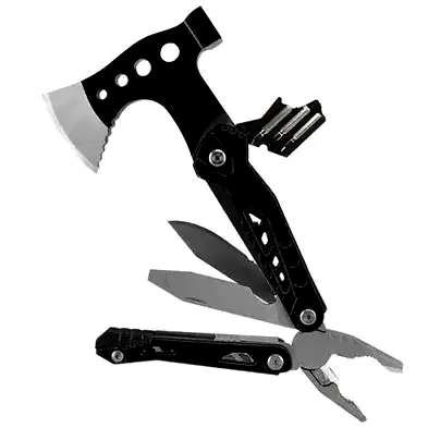 Мультитул Ruiguan Axe 16 в 1 черный для походов рыбалки и дачи с мини-топором и плоскогубцами - изображение 7