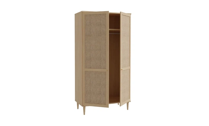 Шкаф двухдверный Calasetta CQSS922 ДСП Дуб элеганс 101,1x52,1x208,1 см - изображение 5