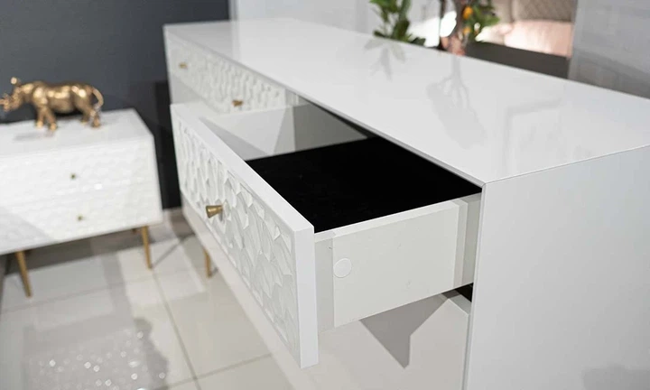 Буфет Аляска белый МДФ 1590x445x890 см - изображение 8