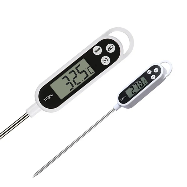 Цифровой кухонный термометр UChef TP-300 для мяса и блюд нержавеющая сталь белый черный - Фото 9 Цифровой кухонный термометр UChef TP-300 для мяса и блюд нержавеющая сталь белый черный - изображение 9