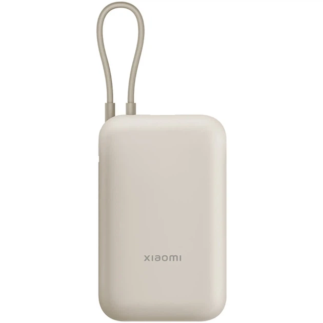 Павербанк УМБ Xiaomi 10000mAh 22.5W Integrated Cable Beige (BHR9072GL) - изображение 2