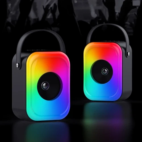 Колонка портативна Havit HV-SQ128BT, Black, 5 Вт, Bluetooth, AUX, micro-USB, USB, FM, TWS, TF, RGB, MIC IN, 1500 mA, час роботи до 5 год, дальність дії до 10 м - изображение 7
