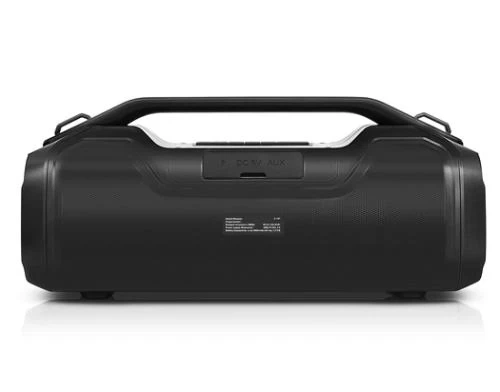 Колонка портативна 2.0 REAL-EL X-747 Black, 2 x 25 Вт, пластиковий корпус, Bluetooth, MicroSD / USB, IPX5, живлення від акумулятора, 2x3600мА * год, керування зверху - изображение 4