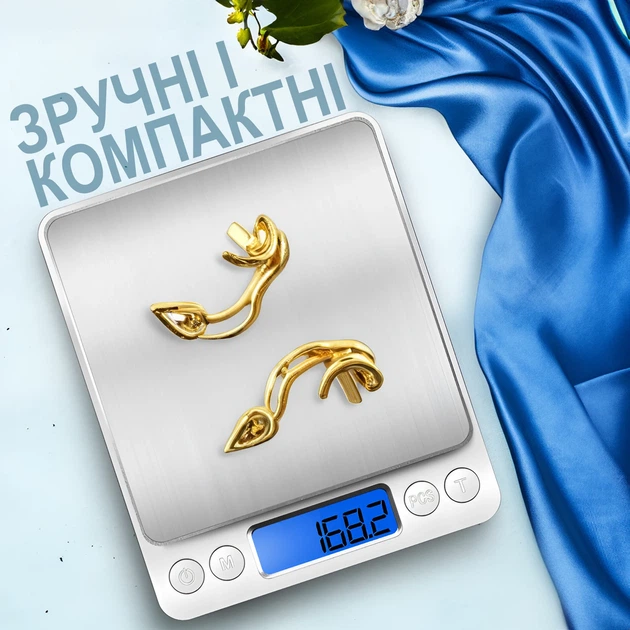 Цифровые ювелирные весы Digital Lion I-2000 0,01 г Нержавеющая сталь Серебристый - изображение 14
