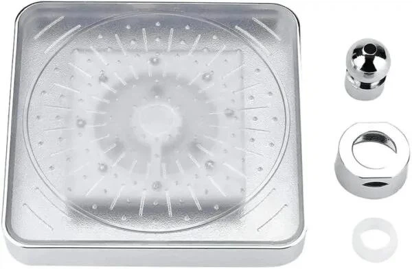 Душевая насадка с подсветкой LED RGB, квадратная 150 мм AND XL-902 - изображение 6