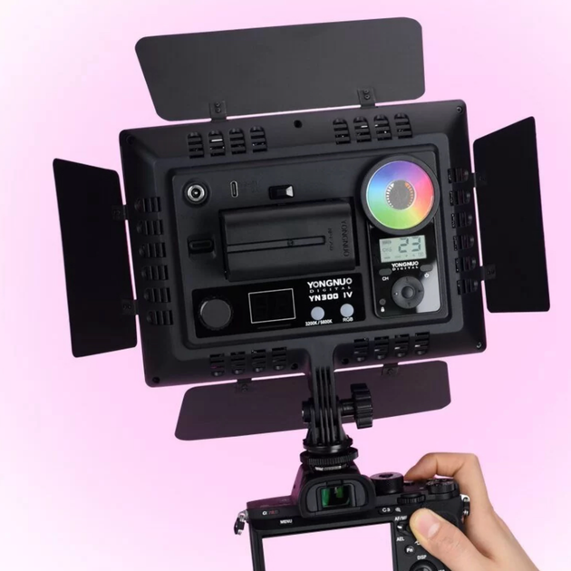 Комплект Yongnuo YN300 IV RGB постійне світло, відеосвітло - зображення 4