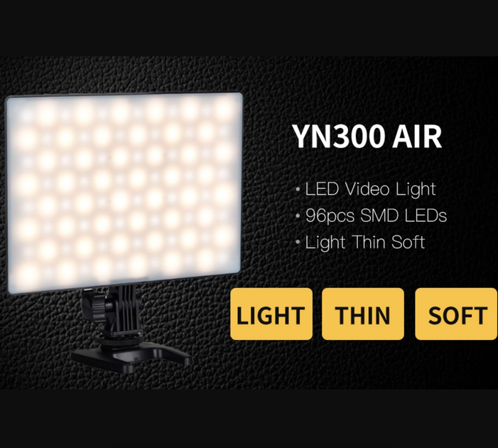 Комплект Yongnuo YN-300 AIR 3200k-5600k Накамерный свет для фото и видеосъемки - изображение 10