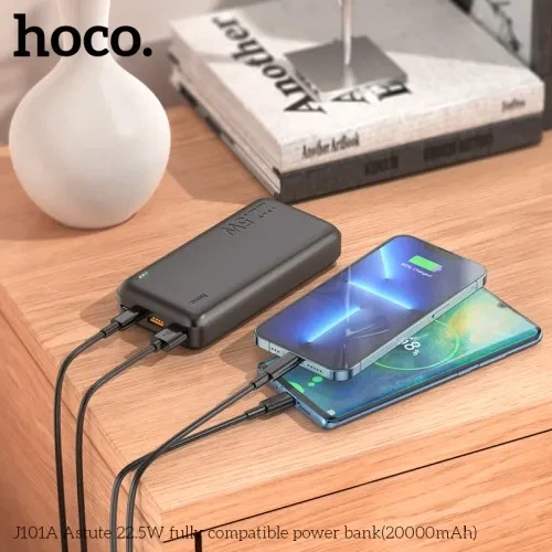 УМБ Hoco J101A Astute 22.5W fully compatible power 20 000mAh Black - зображення 6