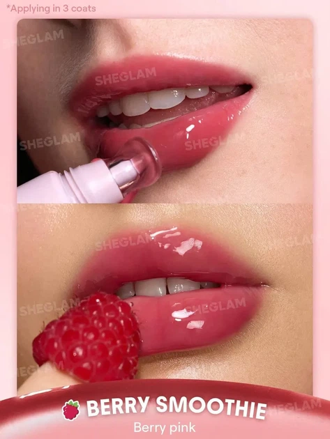 Блиск для губ Sheglam Crystal Glaze Moisturizing Lip Care Berry Smoothie - Фото 2 Блиск для губ Sheglam Crystal Glaze Moisturizing Lip Care Berry Smoothie - изображение 2