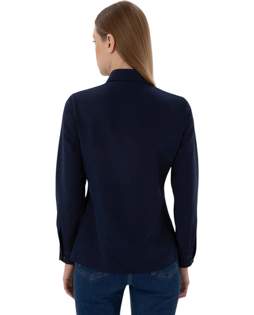 Сорочка жіноча з довгим рукавом U.S. Polo Assn. 2348137NAVY M/38 темно-синя (8683859556403) - Фото 6 Сорочка жіноча з довгим рукавом U.S. Polo Assn. 2348137NAVY M/38 темно-синя (8683859556403) - зображення 6