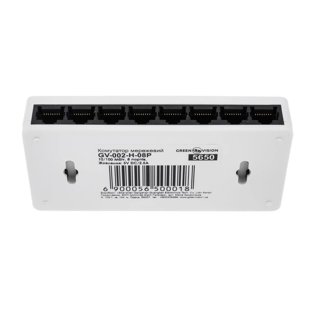 Комутатор мережевий GreenVision GV-002-H-08P (LP-5650) - изображение 4