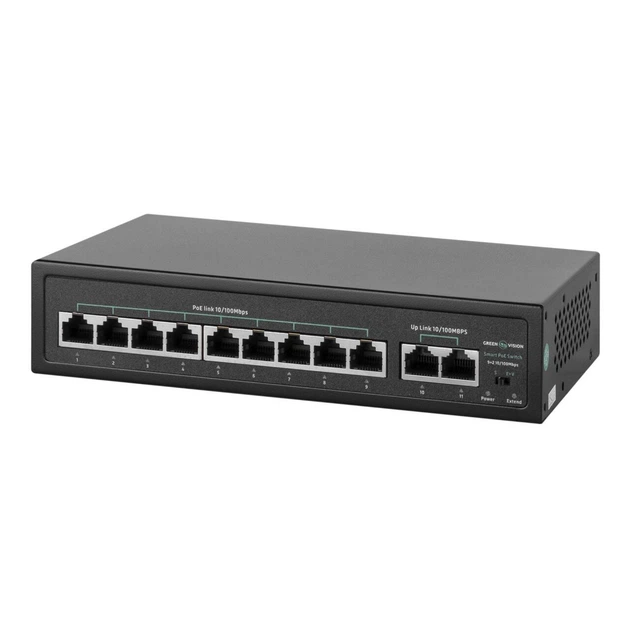 Комутатор мережевий GreenVision POE GV-016-D-09+2P (LP-21311) - изображение 2