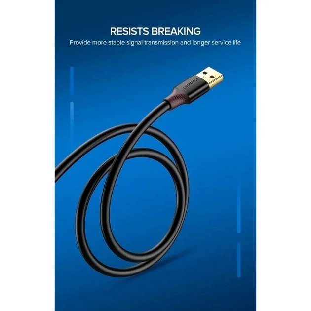Кабель-удлинитель UGREEN US129 USB 3.0, USB-A Male - USB-A Female, 2 м, черный, UGR-10373 - Фото 3 Кабель-удлинитель UGREEN US129 USB 3.0, USB-A Male - USB-A Female, 2 м, черный, UGR-10373 - изображение 3