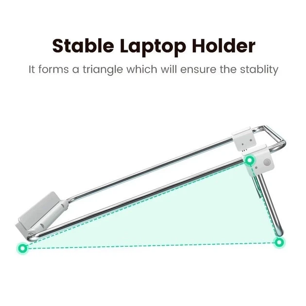 Сложная регулируемая подставка для ноутбука UGREEN LP230 Desktop Laptop Stand (Silver) (UGR-80348) до 17 - изображение 3