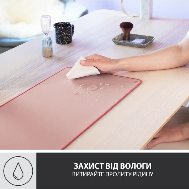 Коврик для мышки Logitech Desk Mat Studio Series Darker Rose (956-000053) - зображення 3
