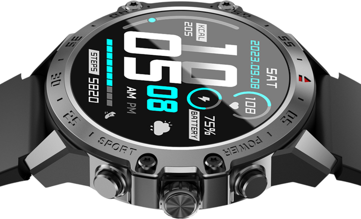 Smartwatch Bwoo WA-08 1.43” AMOLED Black (6933654815024) - obraz 6