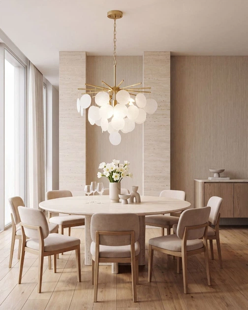 Люстра потолочная KASHTAN D650 E14 белый/золото LIGHT SET - изображение 2