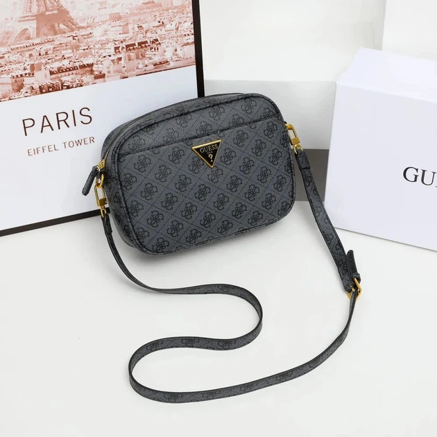 Женская сумка Guess 117 кросс-боди серая - изображение 4