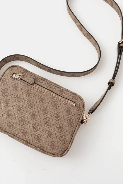 Женская сумка Guess 117 кросс-боди бежевая - Фото 3 Женская сумка Guess 117 кросс-боди бежевая - изображение 3
