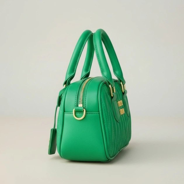 Женская сумка кросс-боди Miu miu 18119 зеленая - Фото 2 Женская сумка кросс-боди Miu miu 18119 зеленая - изображение 2